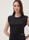Schwarzes Midikleid aus Stretchstoff, Slim Fit_1