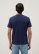Blue short sleeve pure cotton t-shirt regular fit_2
