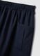 Blaue Hose aus Stretch-Baumwolle mit elastischem Bund, Regular Fit_5
