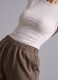 White stretch modal crew-neck T-shirt_3