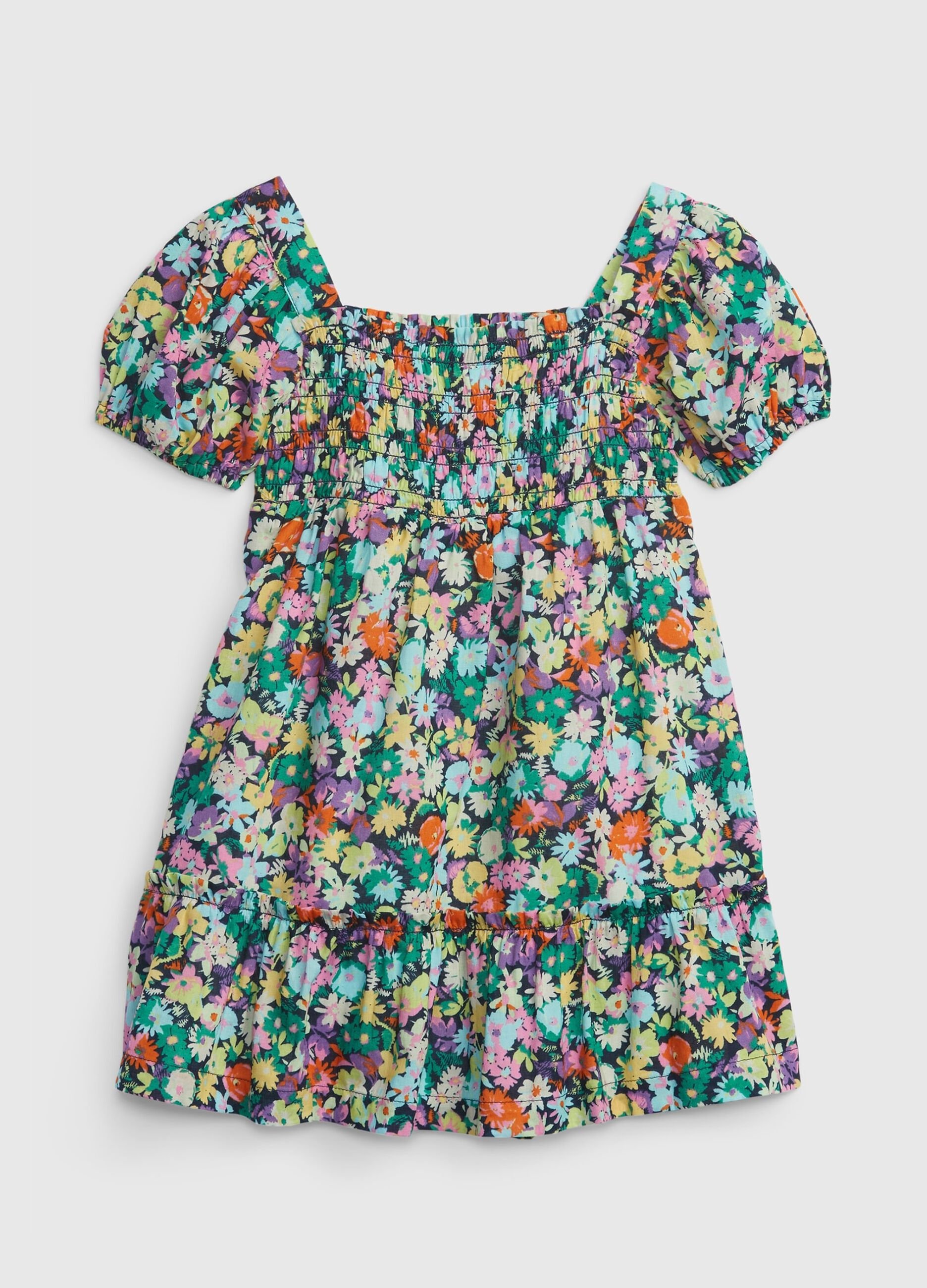 Dress with floral print.
