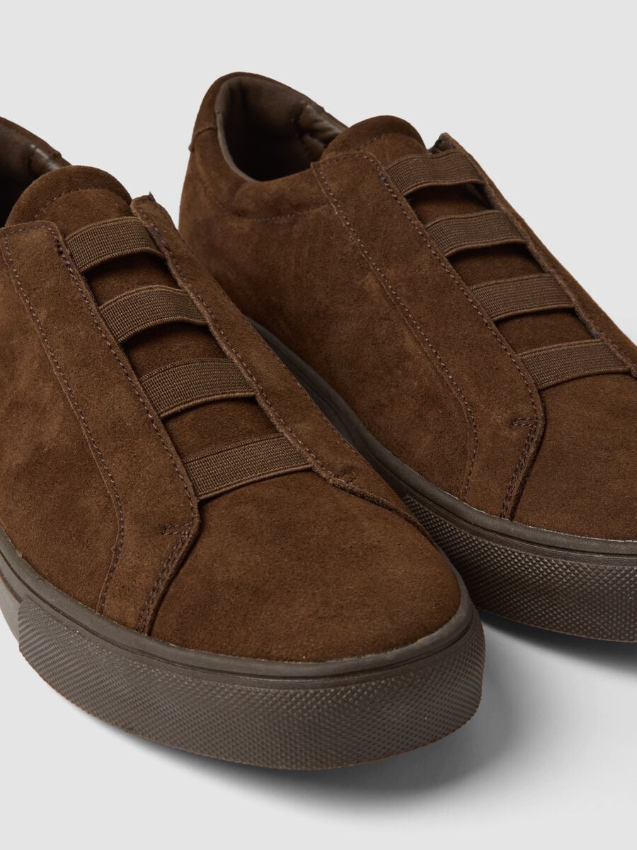 Brown genuine leather sneakers_1