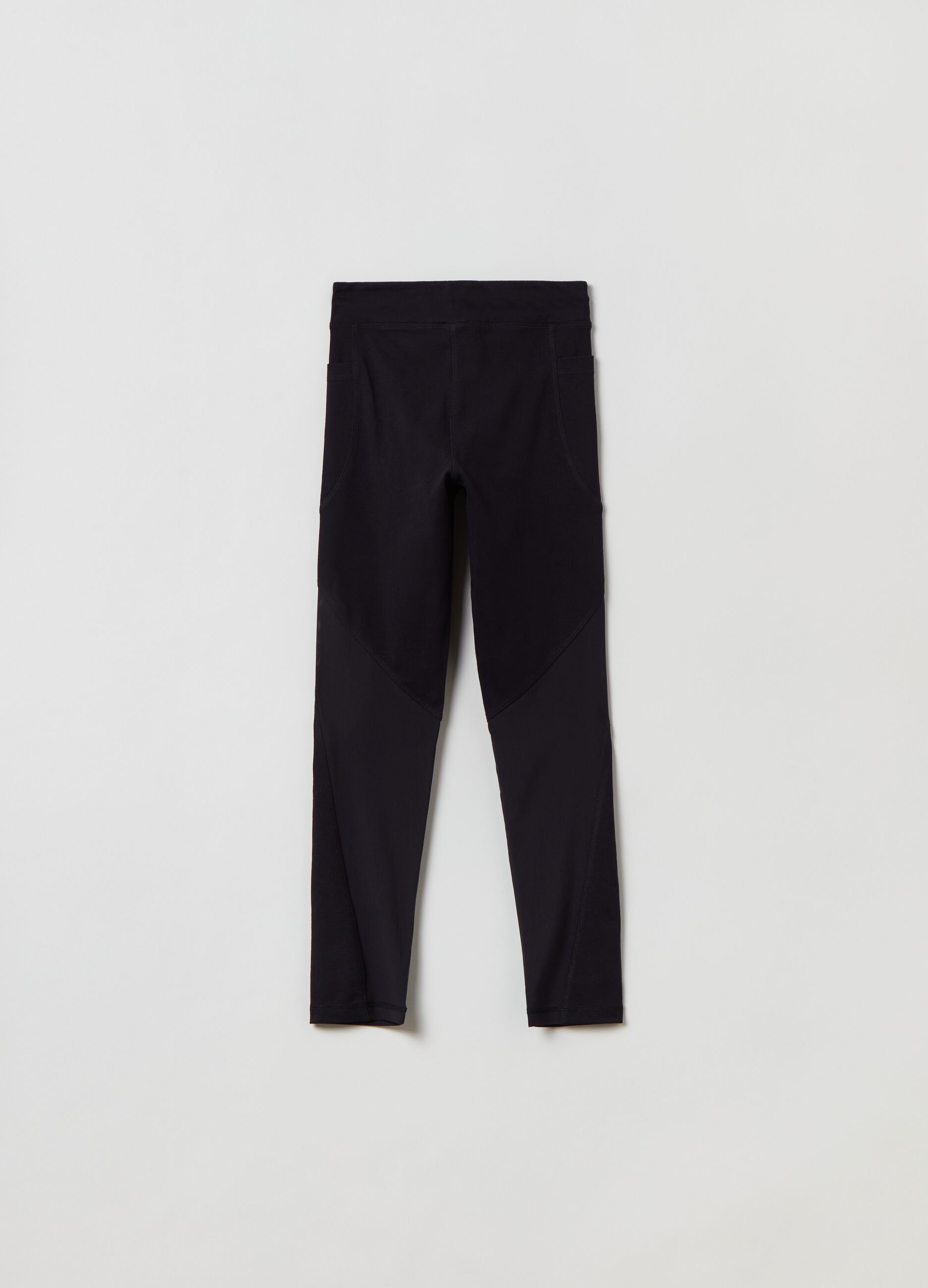 Stretch leggings with side pockets_1