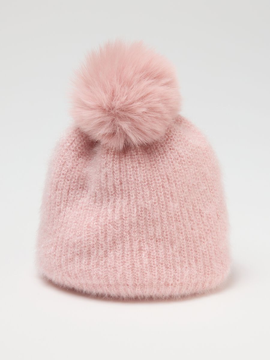 Pink Hat with Pom Pom_2