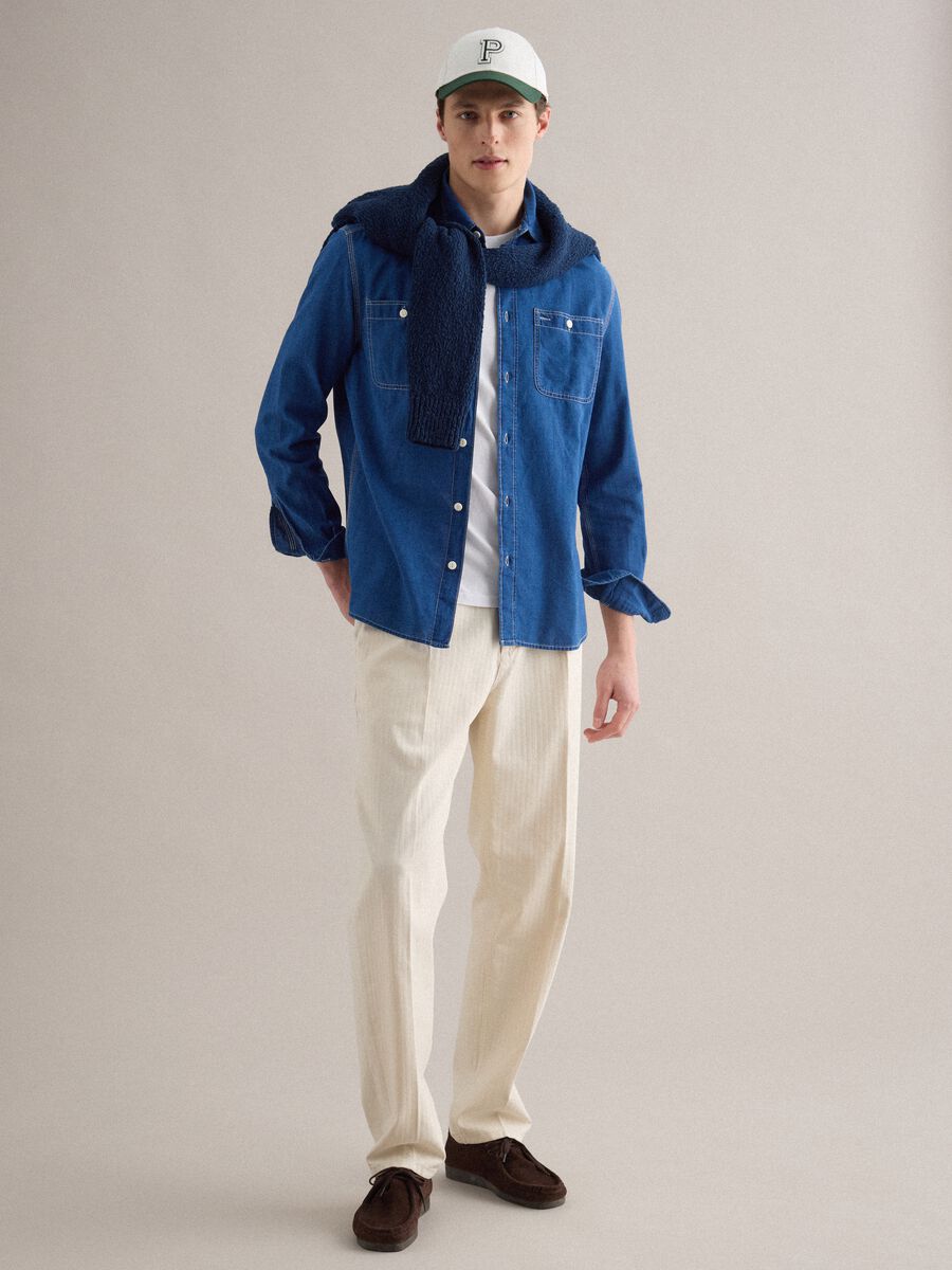 Mehrfarbige Baseballm&uuml;tze aus reiner Baumwolle mit gesticktem P_1