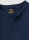Blue pure cotton vest top with buttons_2