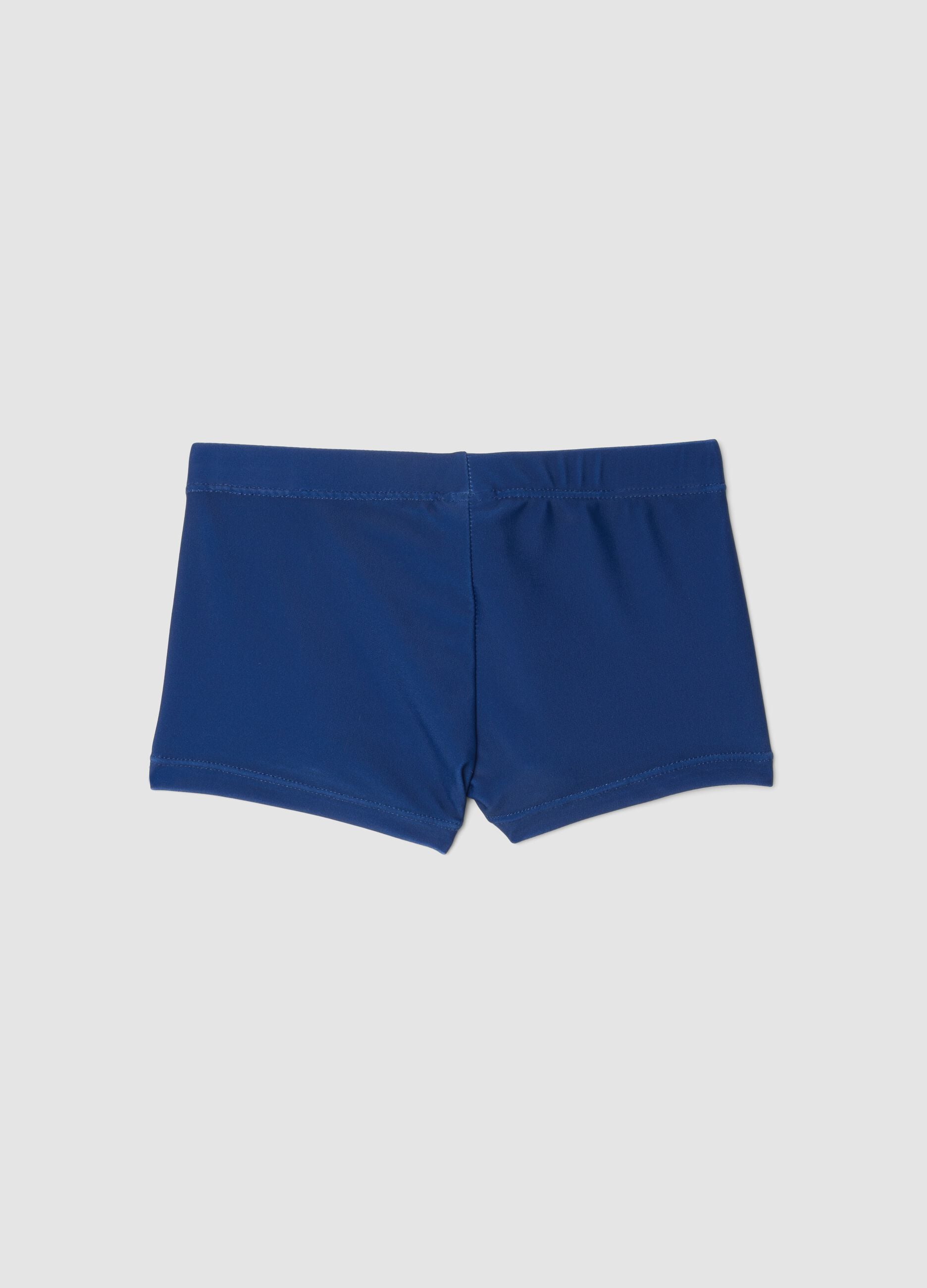 Blue stretch swim boxer shorts