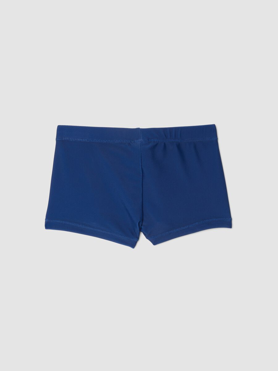 Blue stretch swim boxer shorts_1
