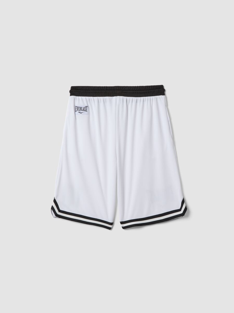 Shorts bianchi con vita elasticizzata per ragazzo comfort fit_1