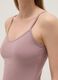 Pink Stretch Cotton Vest Regular Fit Deep V_3