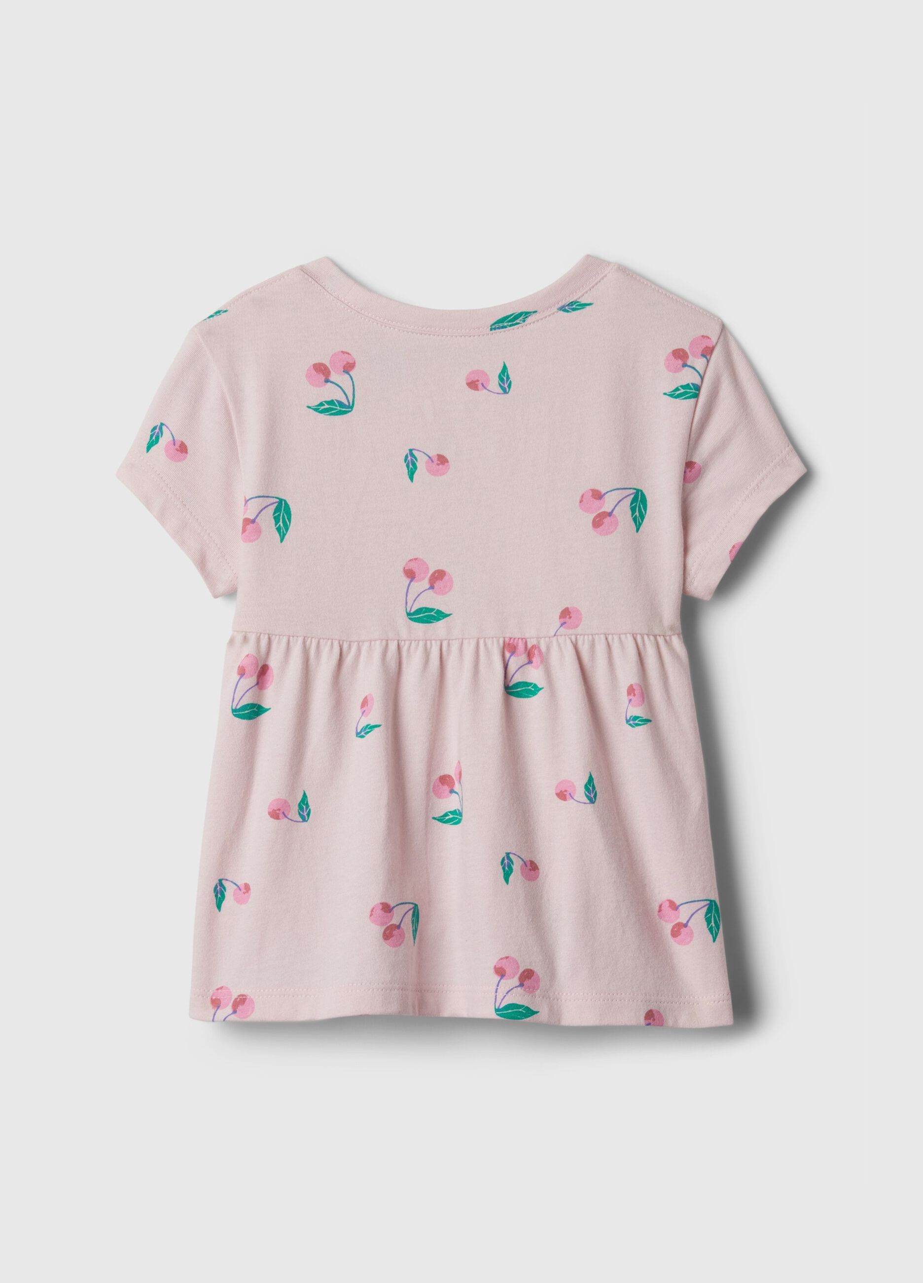 Cotton T-shirt with cherries print