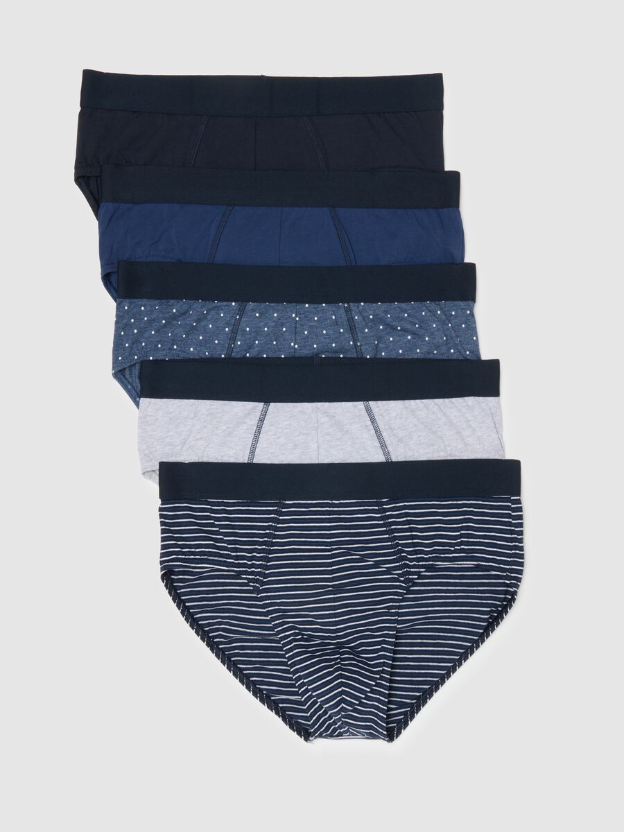 Multipack multicolour regular fit elasticated cotton briefs_4