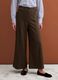 Green wide-leg stretch viscose chino trousers_1