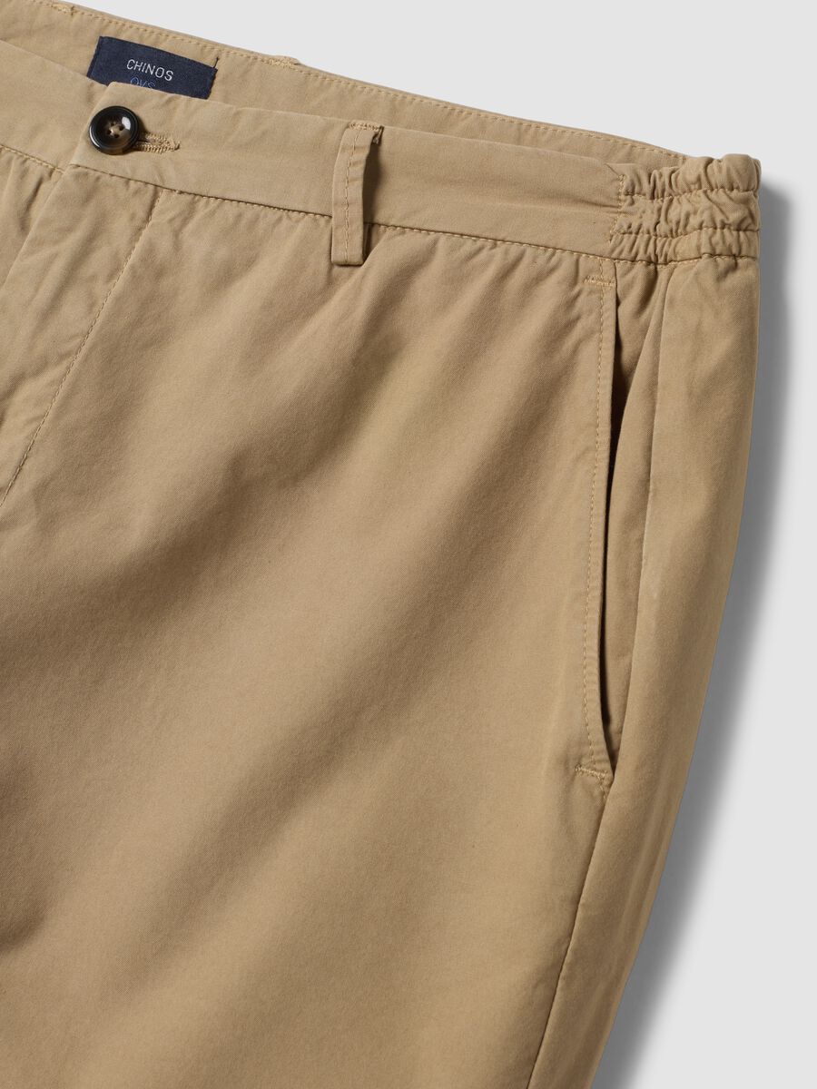 Beige pure cotton chino trousers_5