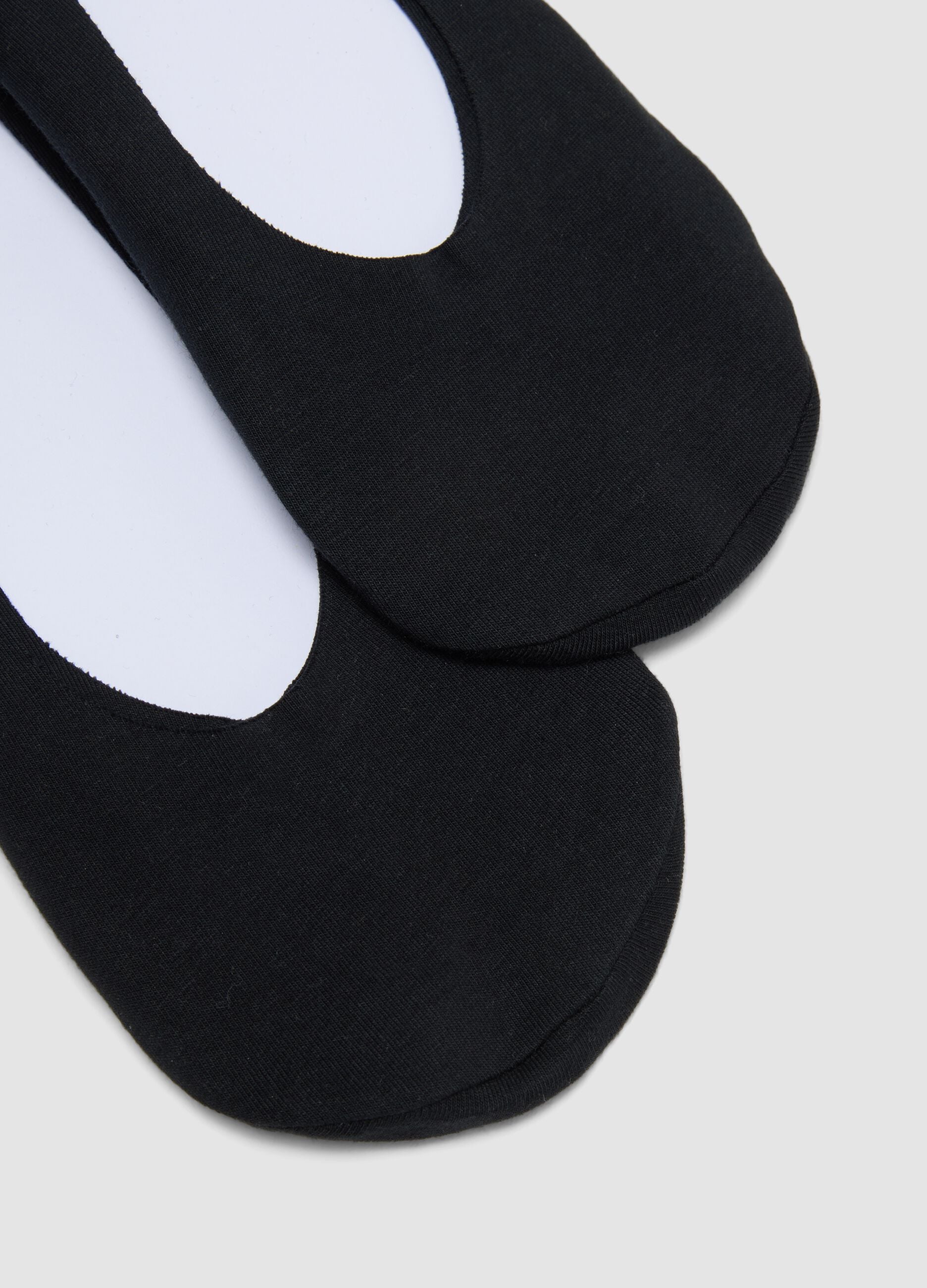 2er-Pack schwarze Ballerina-Socken aus Bio-Baumwolle