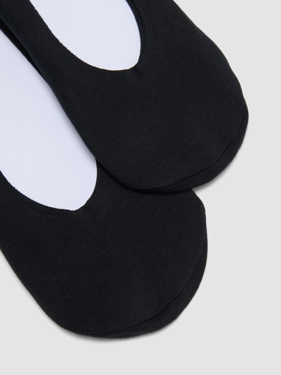 2er-Pack schwarze Ballerina-Socken aus Bio-Baumwolle_2