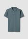 Slim Fit graues Polo aus reiner Baumwolle_4
