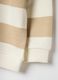 Boys' Pure Cotton Beige Striped Regular Fit Sweatshirt_3