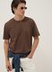 Brown pure cotton T-shirt_0