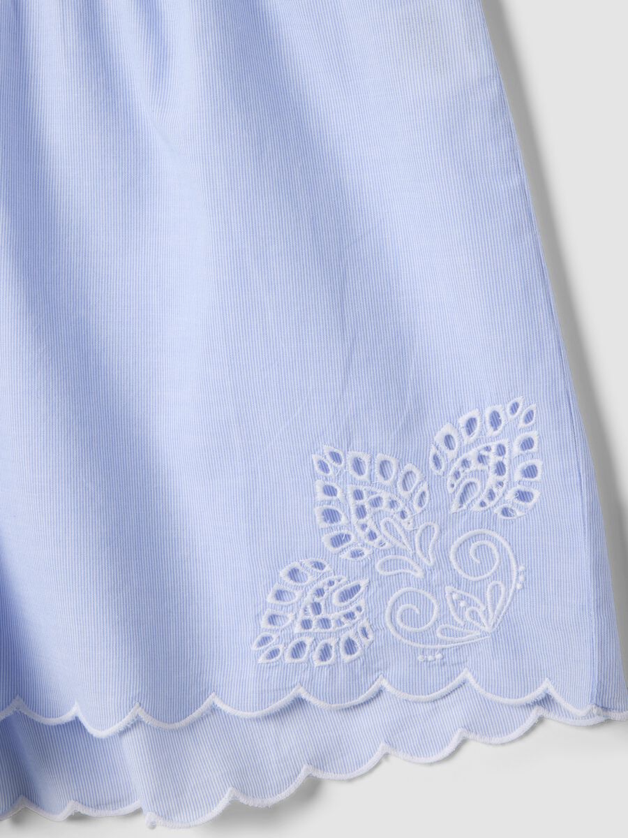 Hellblaue Pyjama-Shorts aus Bio-Baumwolle_5