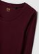 T-shirt viola in viscosa elasticizzata con girocollo slim fit_1
