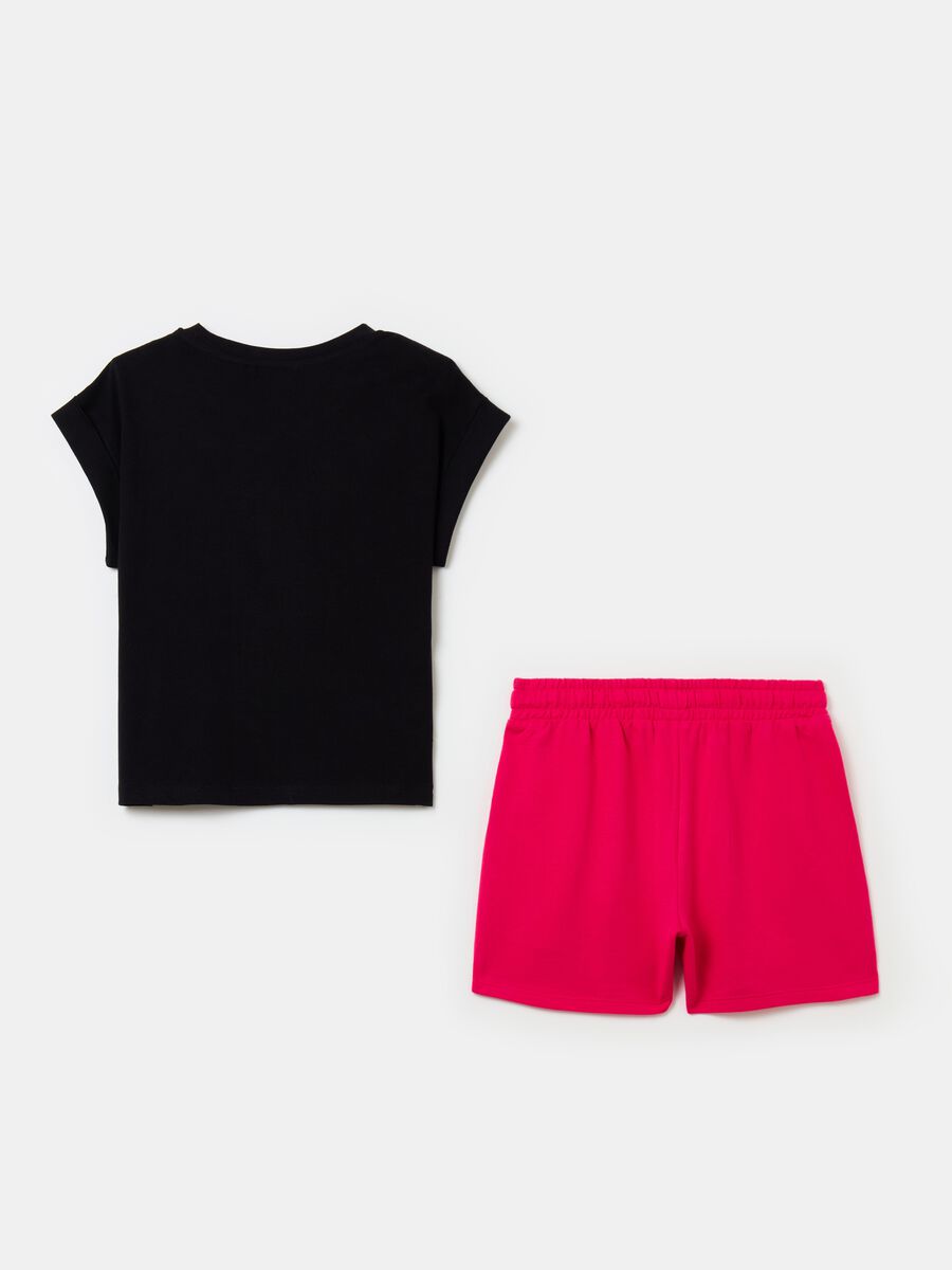 T-shirt and shorts jogging set with print_1