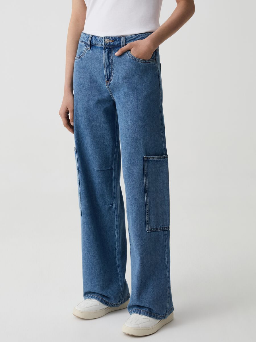 Jeans wide leg utility_1