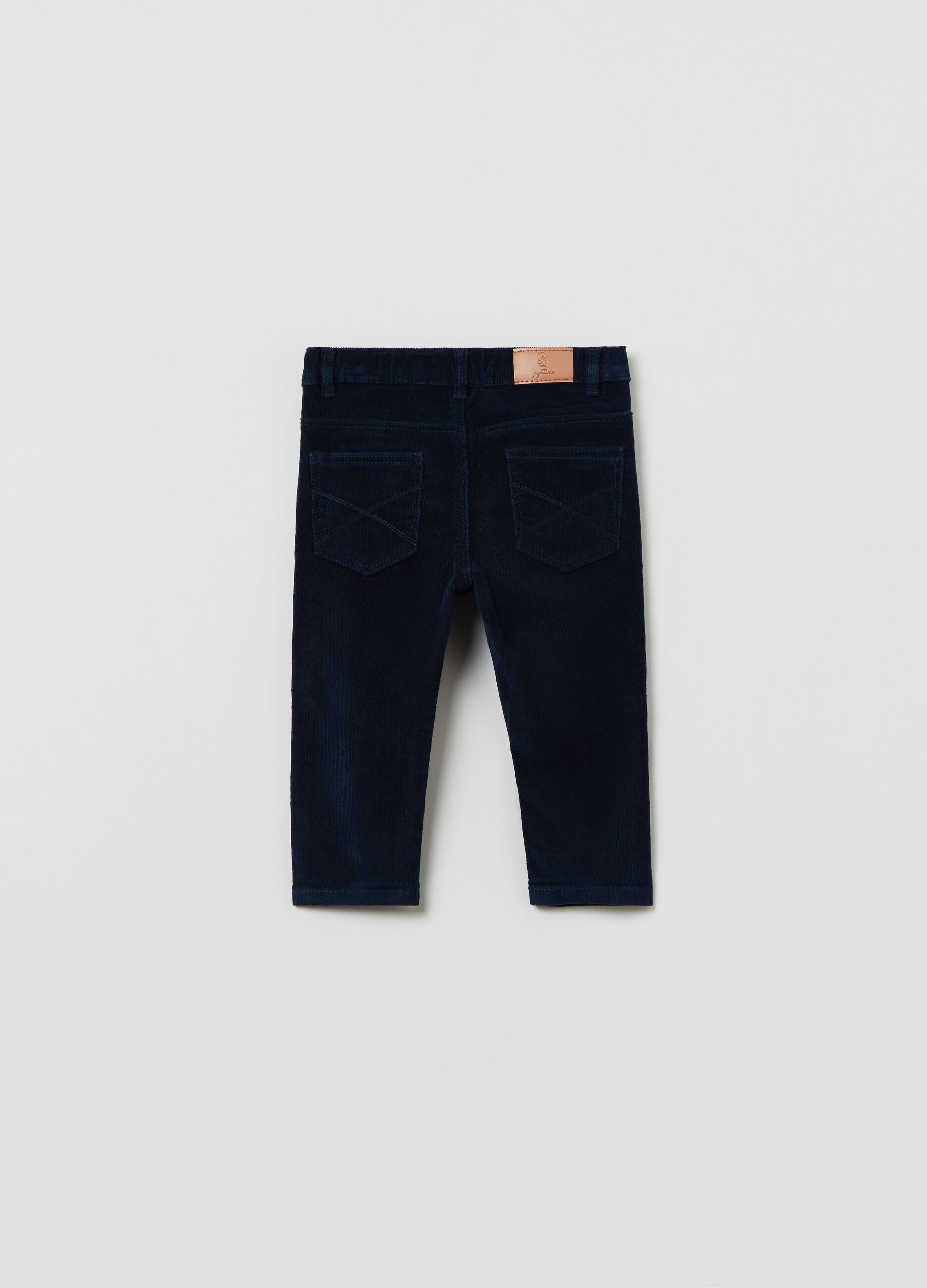 Corduroy trousers with five pockets_1