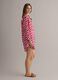 Roter Kaftan aus reiner Baumwolle mit Blumenprint_1