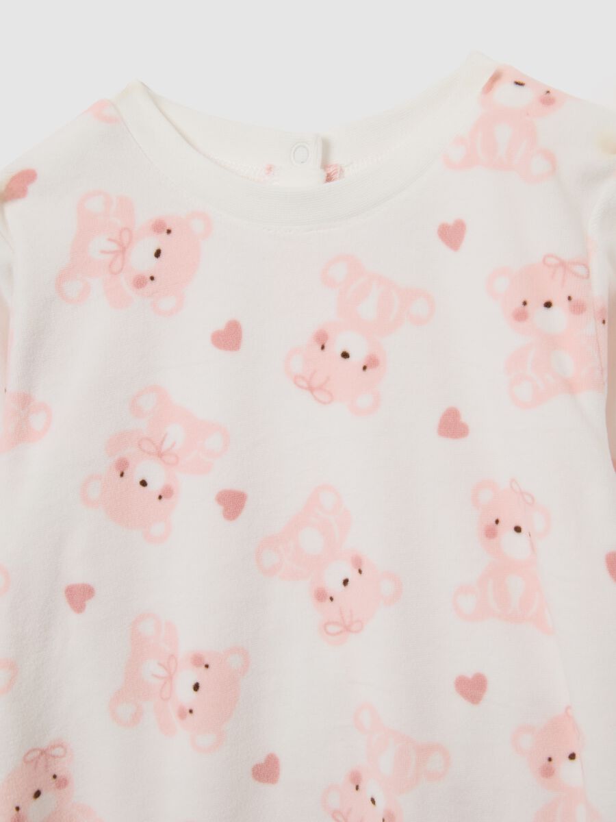 Newborn multicolour jumpsuit twin pack with prints and long sleeves_2