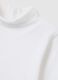White roll-neck cotton sweater for children, regular fit_2