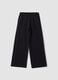 Black cotton culotte trousers_0