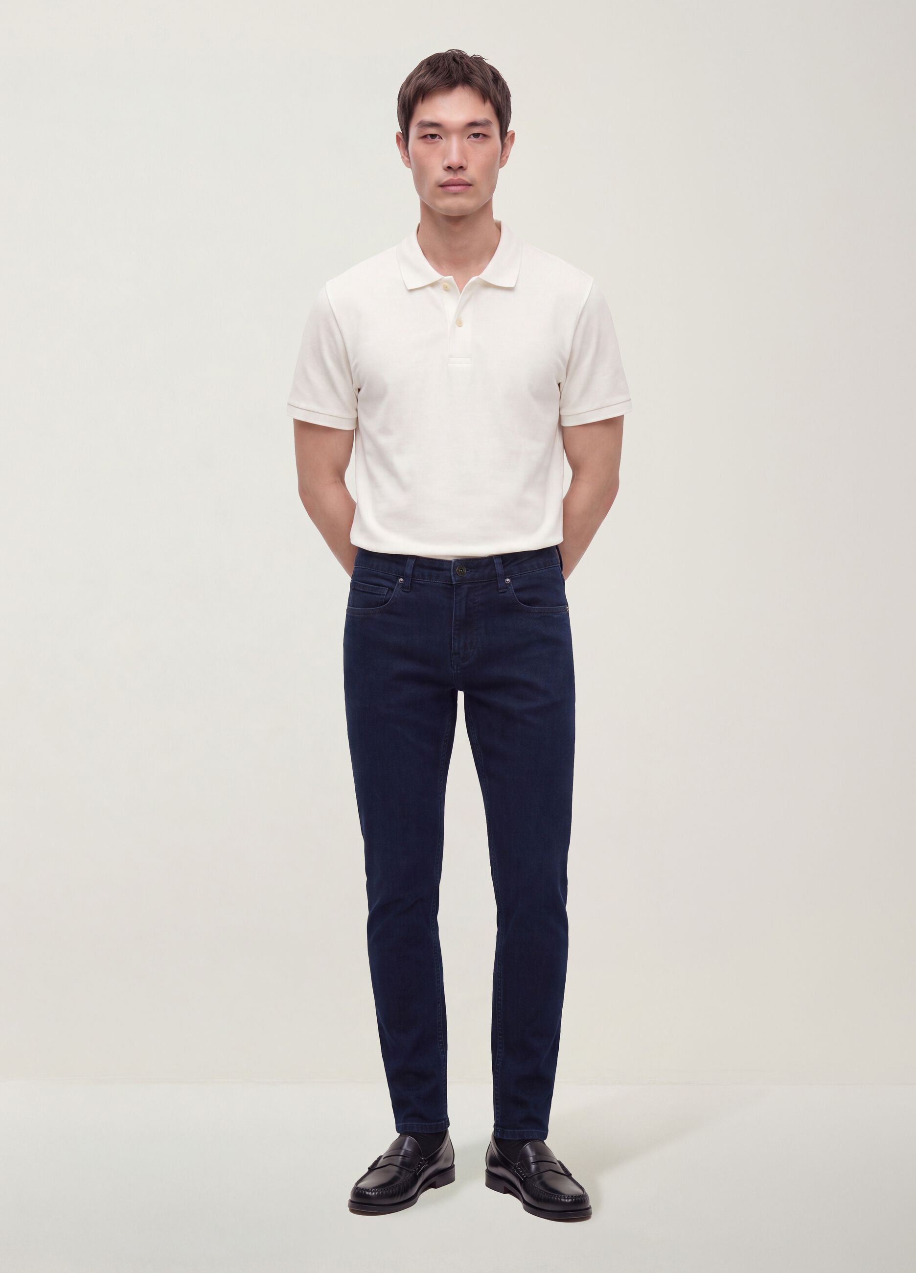 Denim &tau;&zeta;&iota;&nu; skinny fit &alpha;&pi;ό &epsilon;&lambda;&alpha;&sigma;&tau;&iota;&kappa;ό &beta;&alpha;&mu;&beta;ά&kappa;&iota;