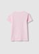 Camiseta de ni&ntilde;a de algod&oacute;n rosa puro ajuste regular con estampado_1