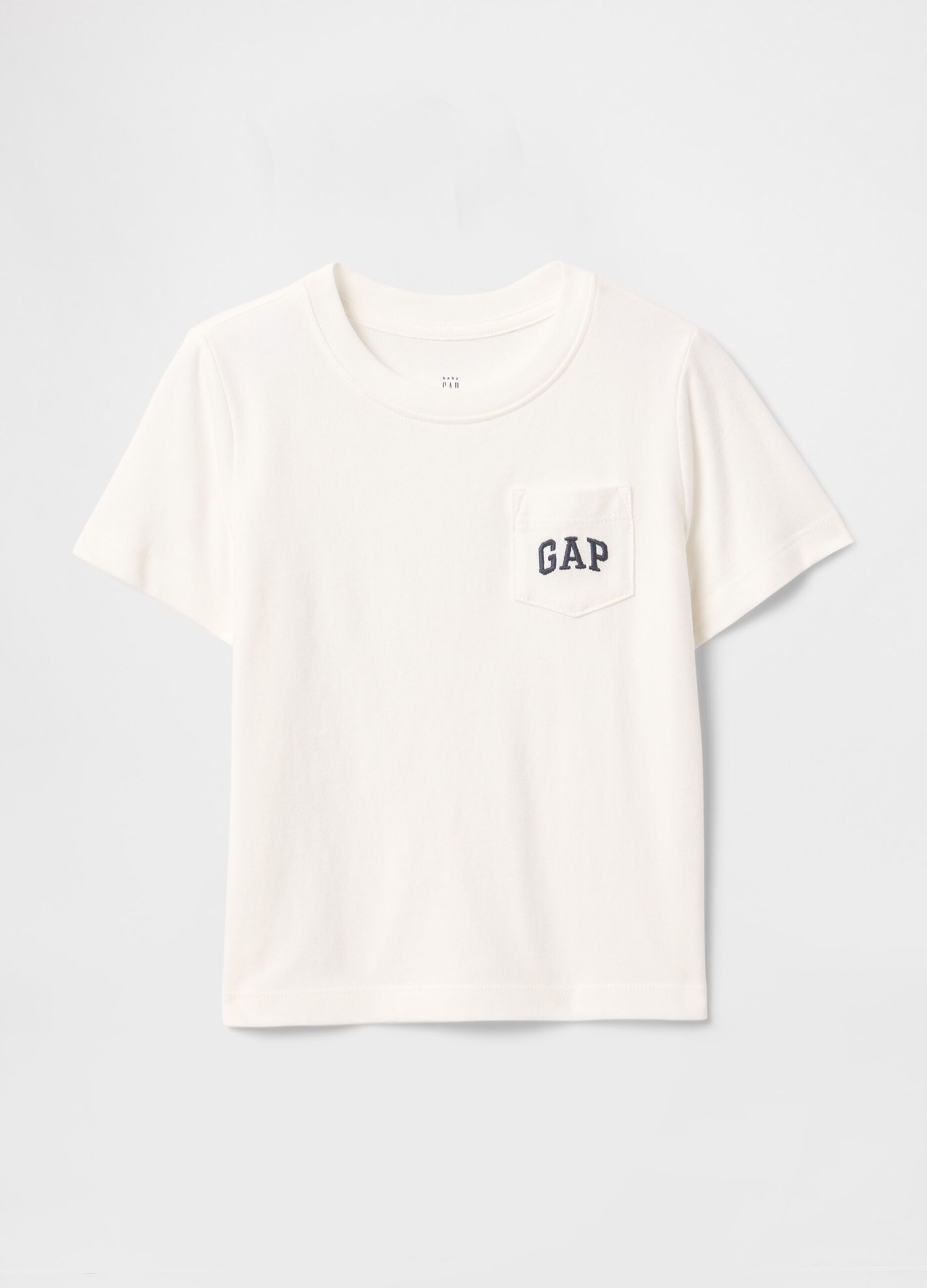Wei&szlig;e Kurzarm-T-Shirt mit Tasche GAP Kids