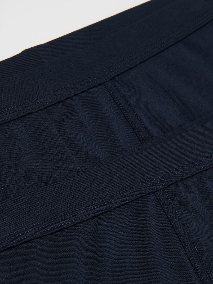 Two-pack blue boxer shorts in stretch cotton regular fit_5