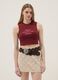 Rotes Regular-Fit Tanktop aus Stretch-Baumwolle mit Statement-Print_2