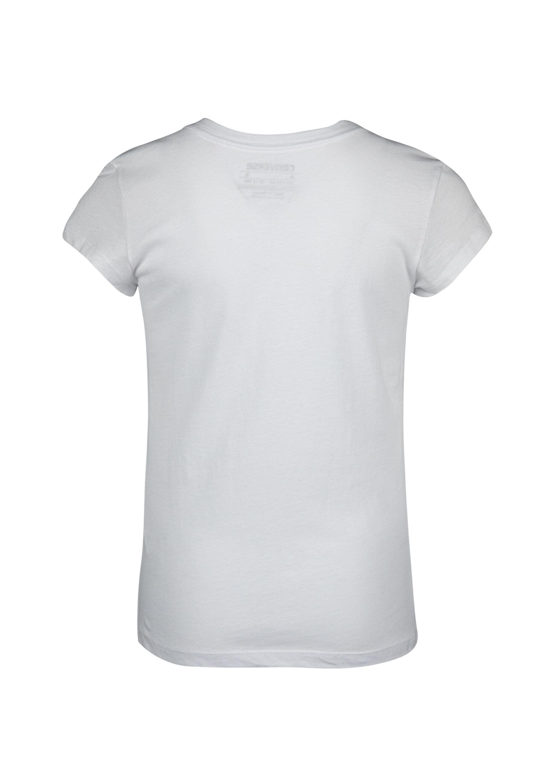 T-shirt slim fit stampa glitter logo Chuck Patch