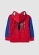 Felpa rossa con cappuccio in misto cotone a tema MARVEL Spider-Man_1