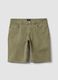 Gr&uuml;ne Bermuda-Shorts aus Stretch-Baumwolle im Five-Pocket-Style_4