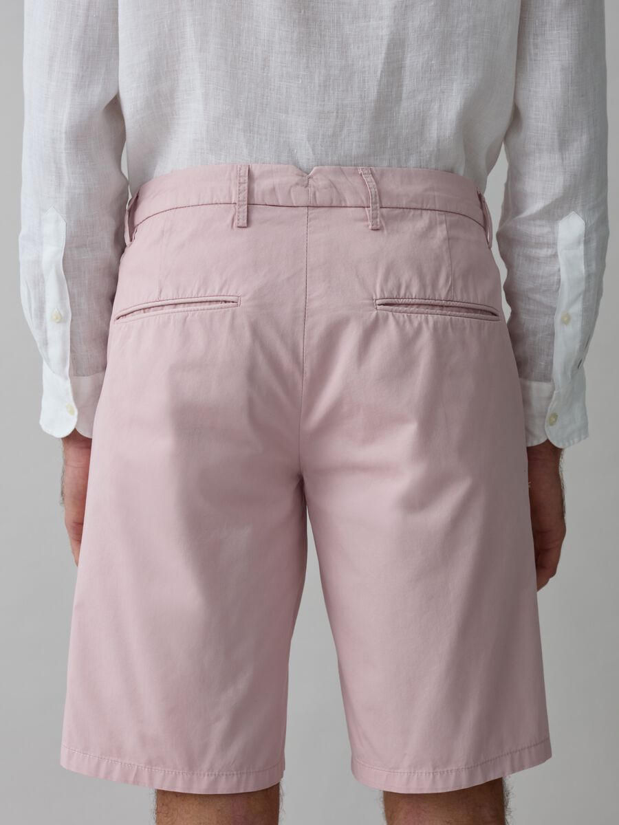 Stretch cotton chino Bermuda shorts_2