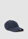 Blaue Cap mit gebogenem Schirm_0