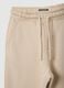 Children's beige regular fit cotton trousers_2