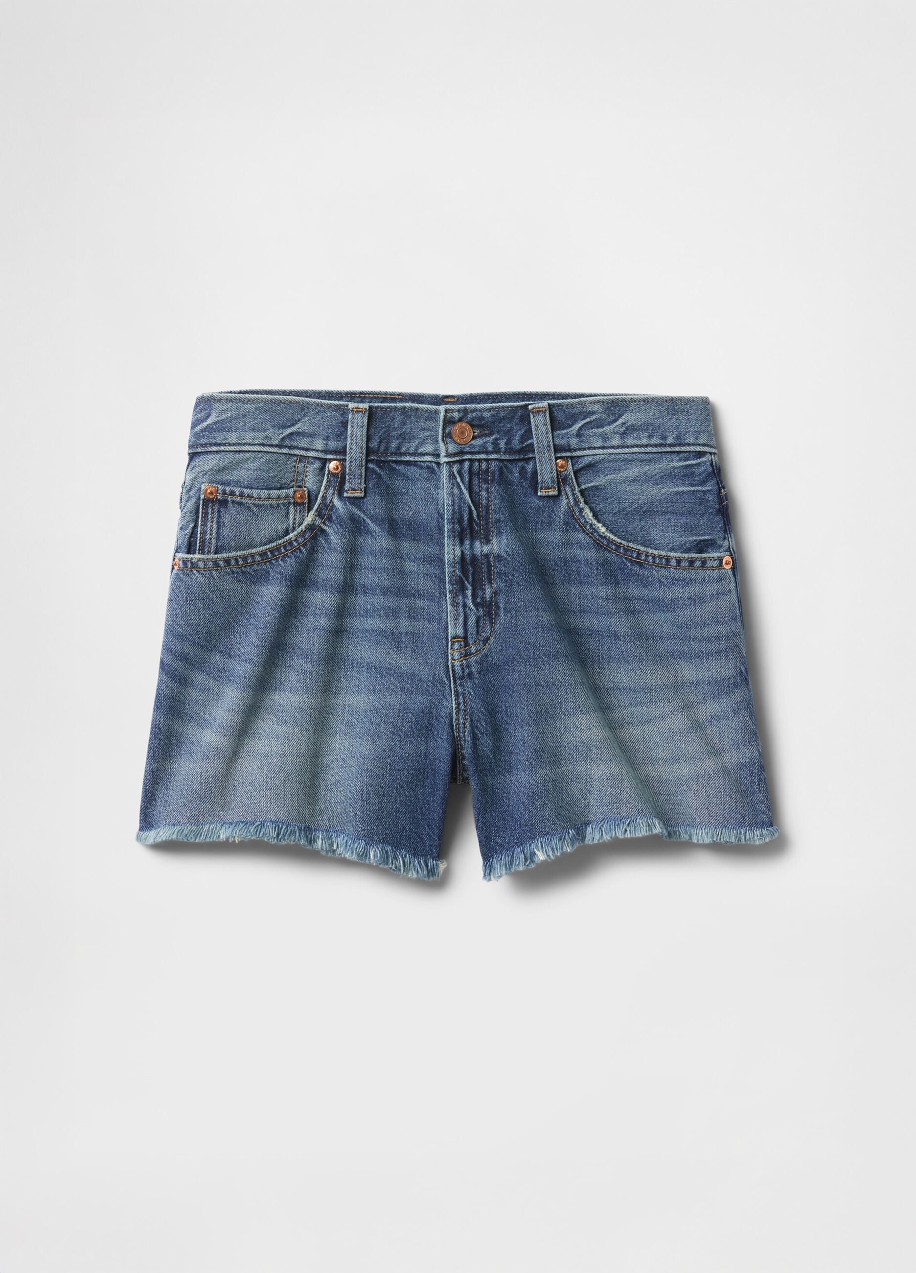 Blaue Denim-Shorts