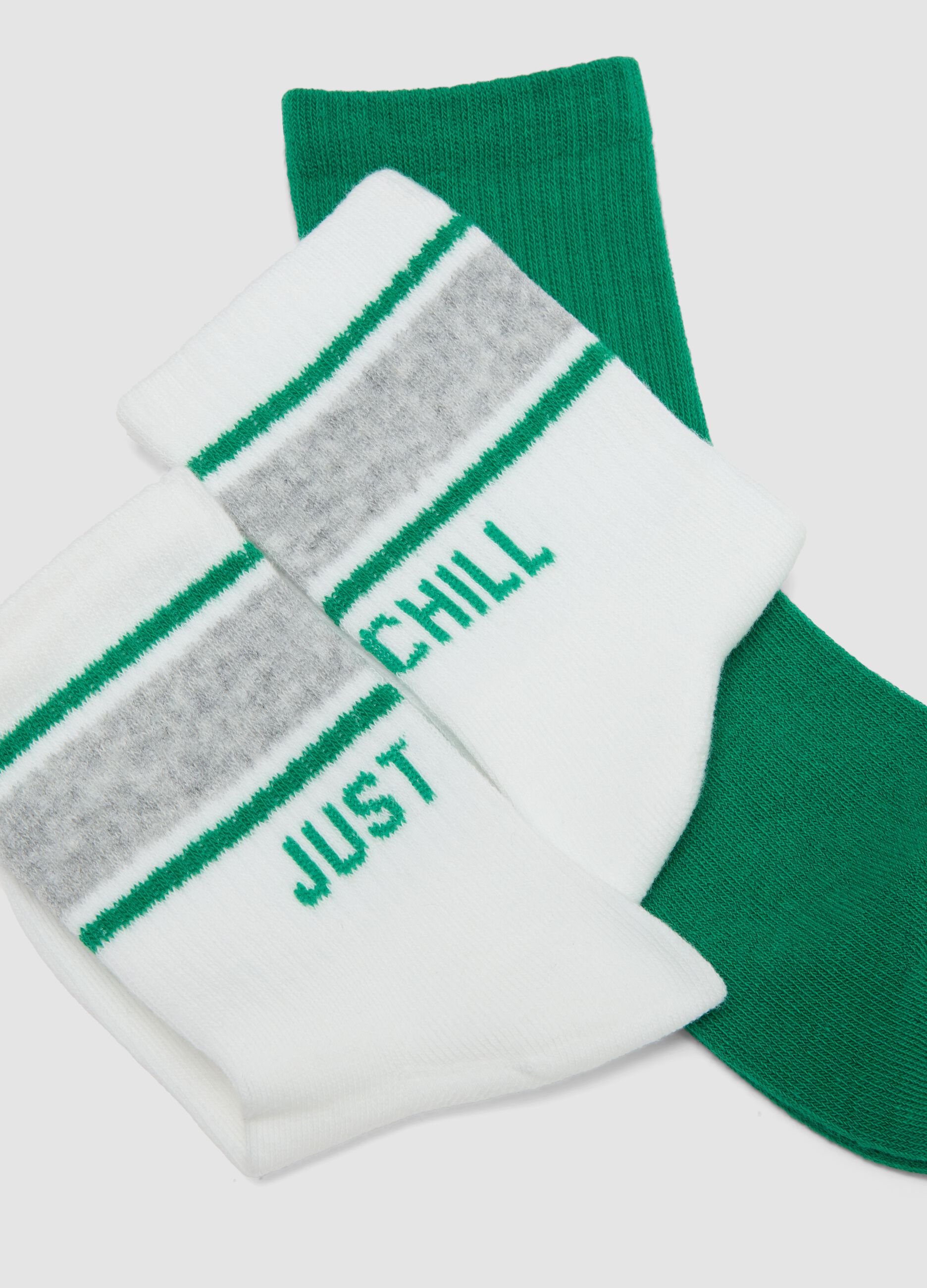 Kids&rsquo; multicolour stretch cotton-blend ankle socks 3-pack