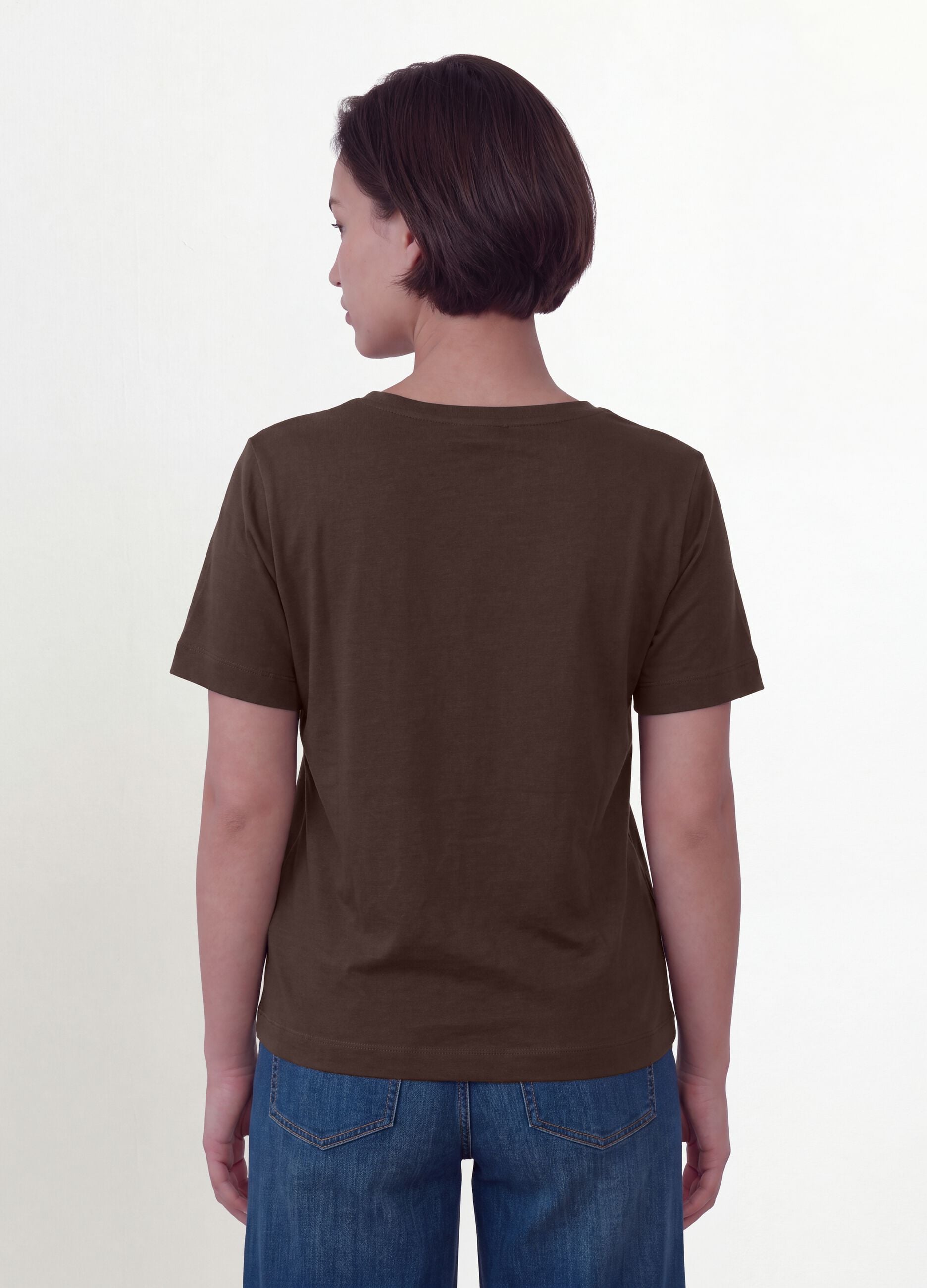 &Kappa;&alpha;&phi;έ T-shirt &alpha;&pi;ό 100% &beta;&alpha;&mu;&beta;ά&kappa;&iota; &mu;&epsilon; &phi;&lambda;&omicron;&rho;ά&lambda; &tau;ύ&pi;&omega;&mu;&alpha;, &kappa;&alpha;&nu;&omicron;&nu;&iota;&kappa;ή &epsilon;&phi;&alpha;&rho;&mu;&omicron;&gamma;ή