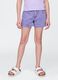 Purple Denim Shorts for Girls_1