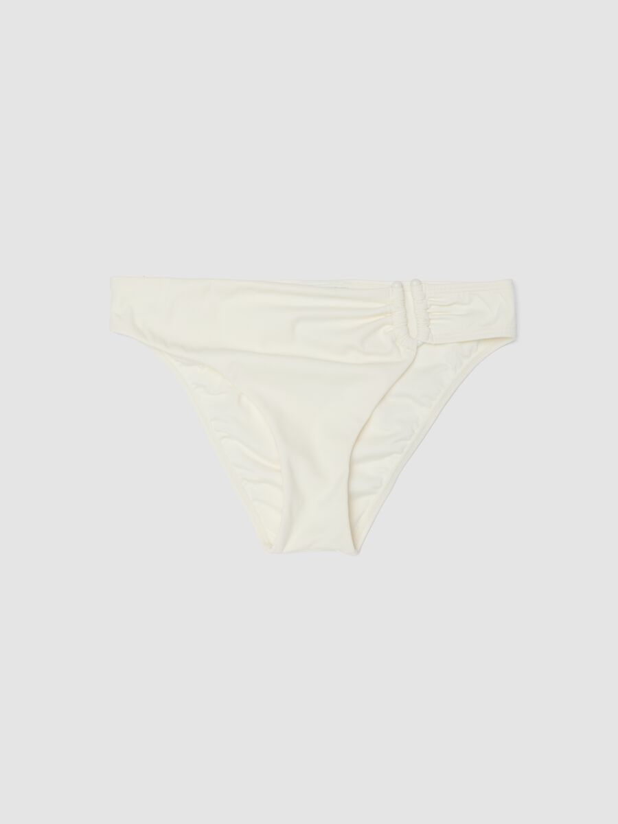 White stretch-fabric bikini bottoms_0