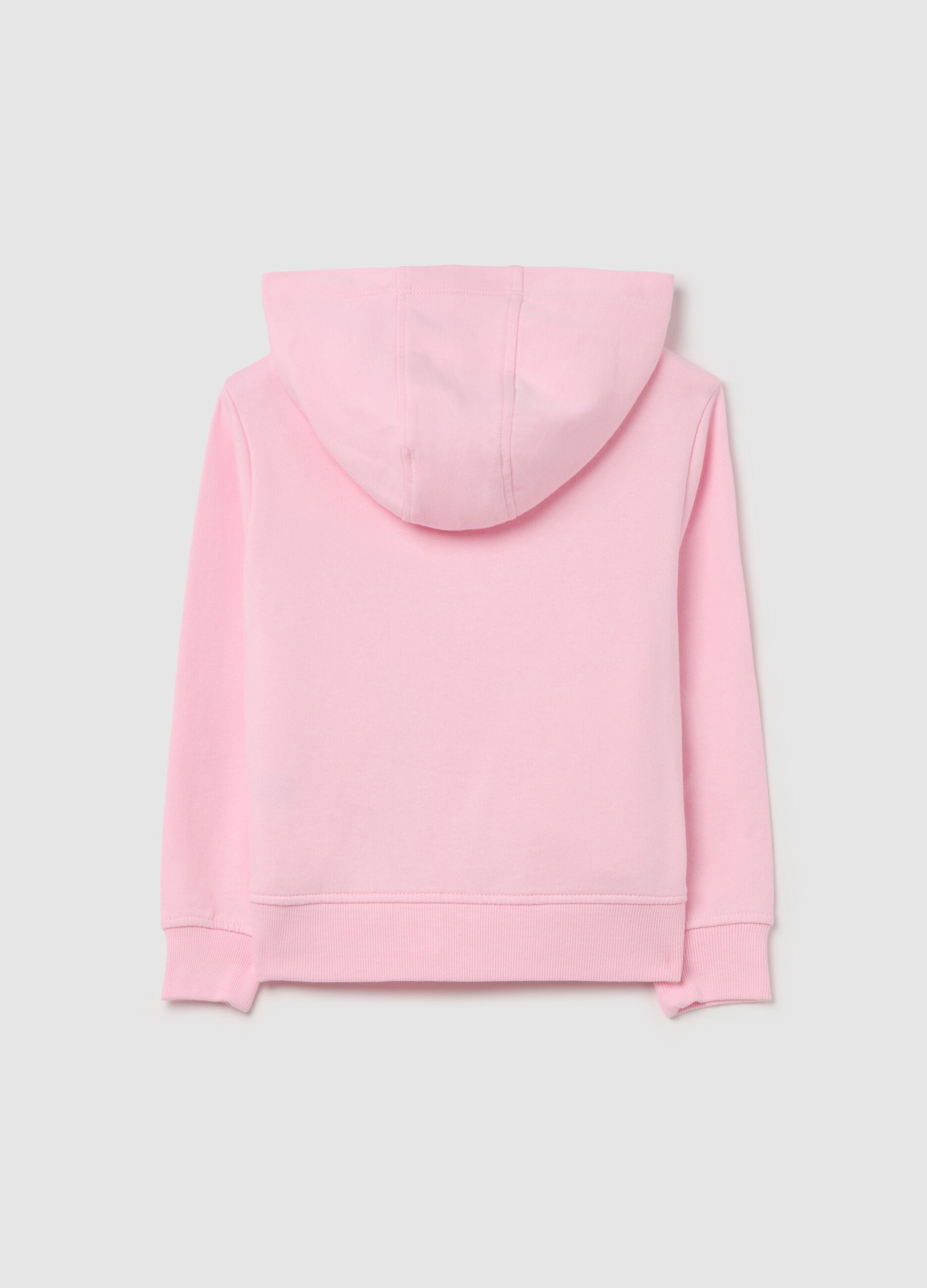 Full-zip sweatshirt in French terry with hood