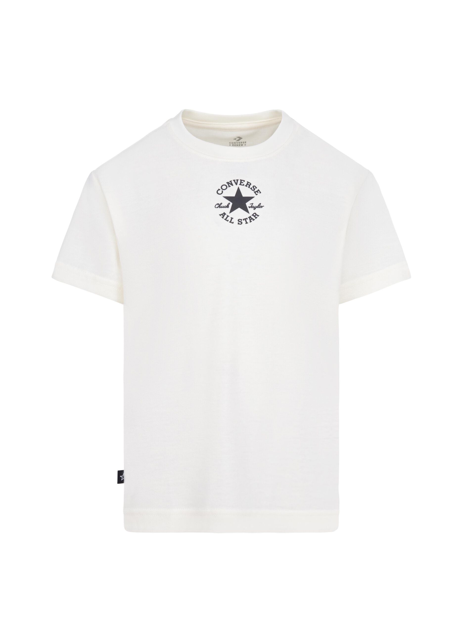 Round-neck T-shirt with Chuck Taylor logo print